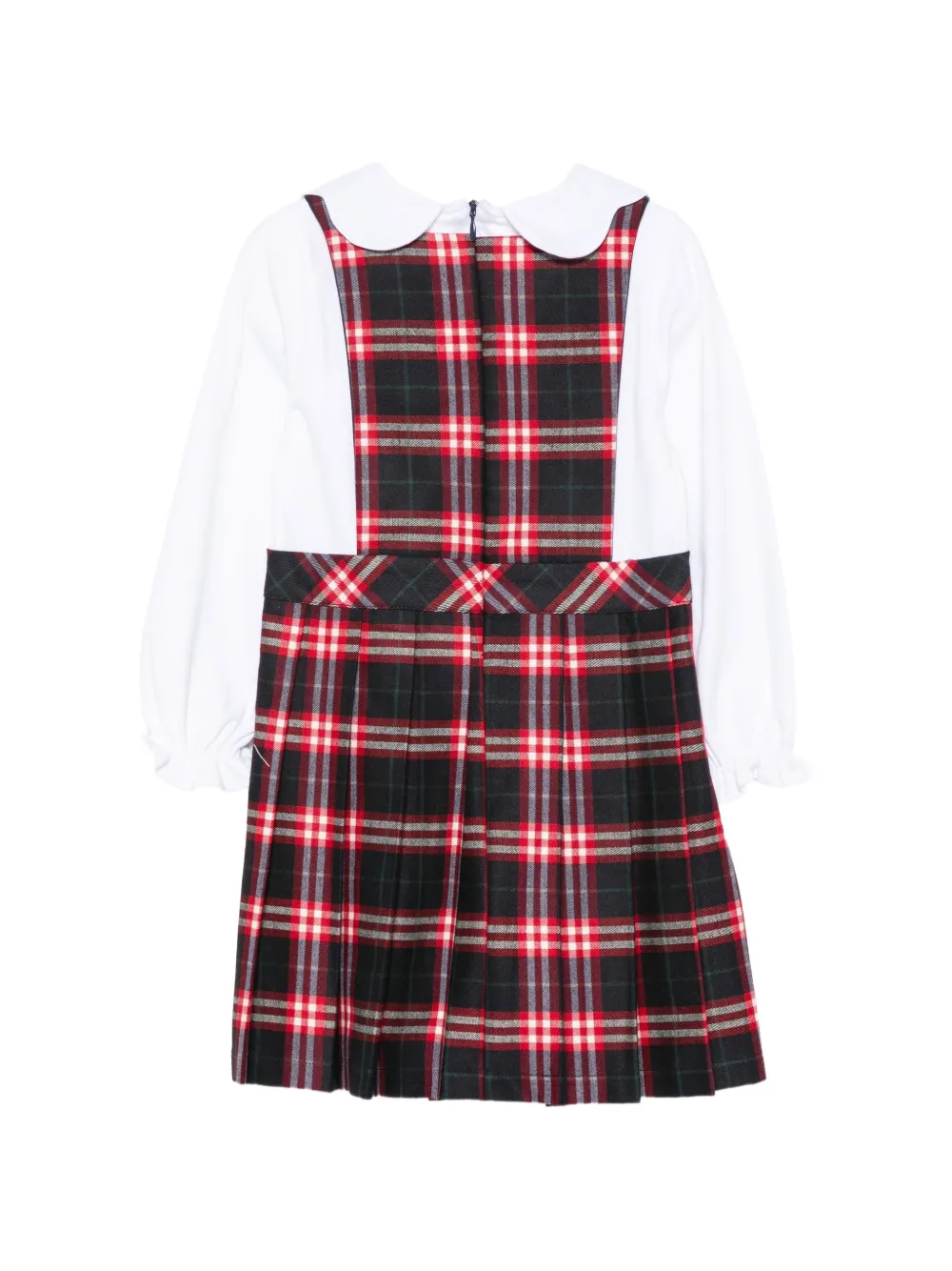 Patachou Balmoral Tartan jurk met plooien Blauw