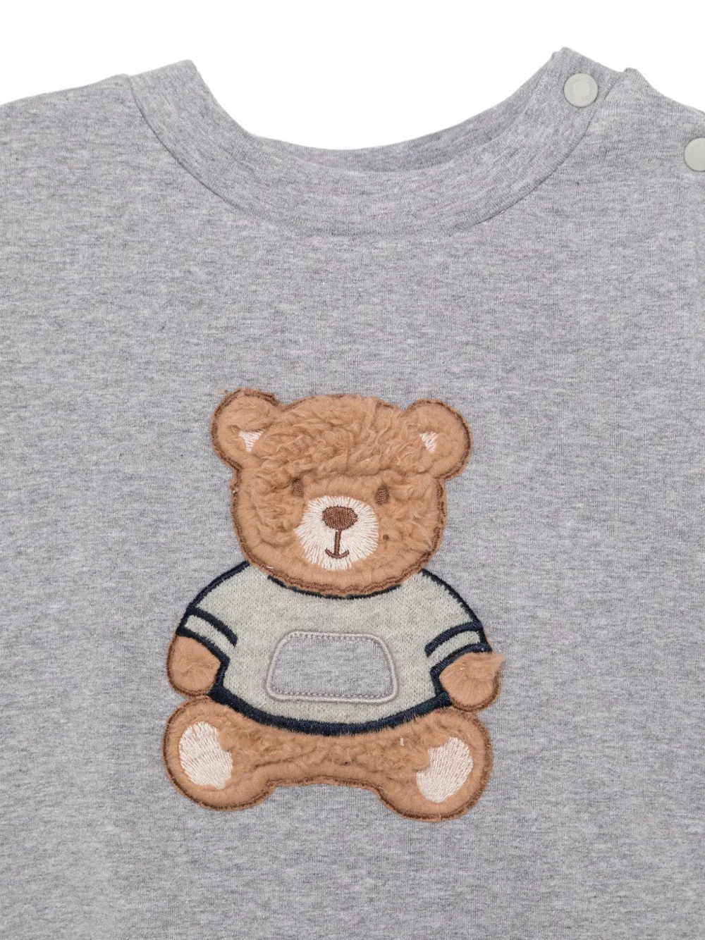 Patachou teddy-patch tracksuit Grijs