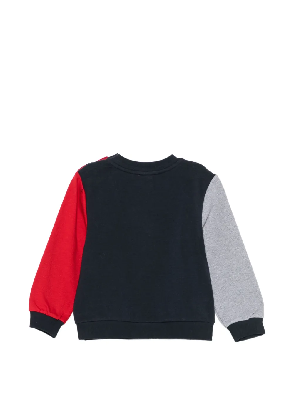Patachou colourblock logo-patch sweatshirt Blauw