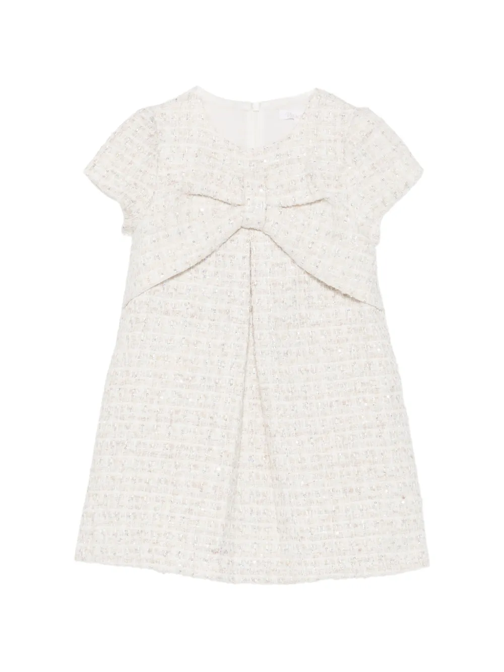 Patachou bow-detail sequin-embellished dress - Toni neutri