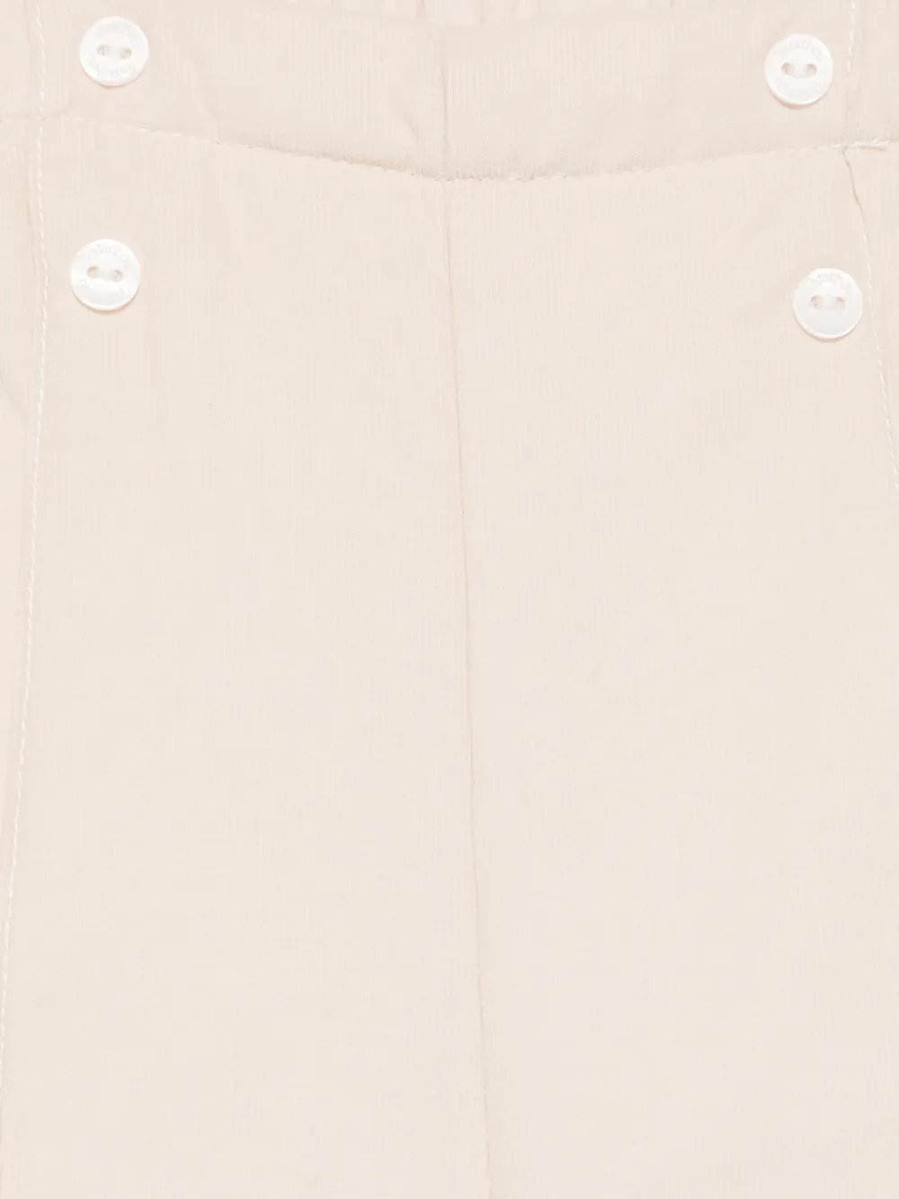 Patachou button-detail corduroy trousers Beige