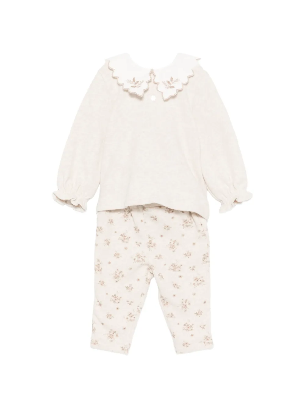Patachou floral-print trouser set - Toni neutri