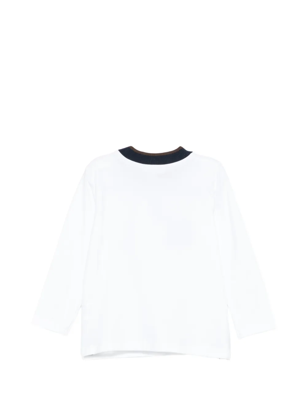 Patachou T-shirt met logopatch Wit
