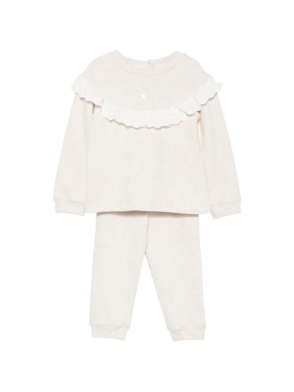 Patachou ruffled tracksuit set - Toni neutri