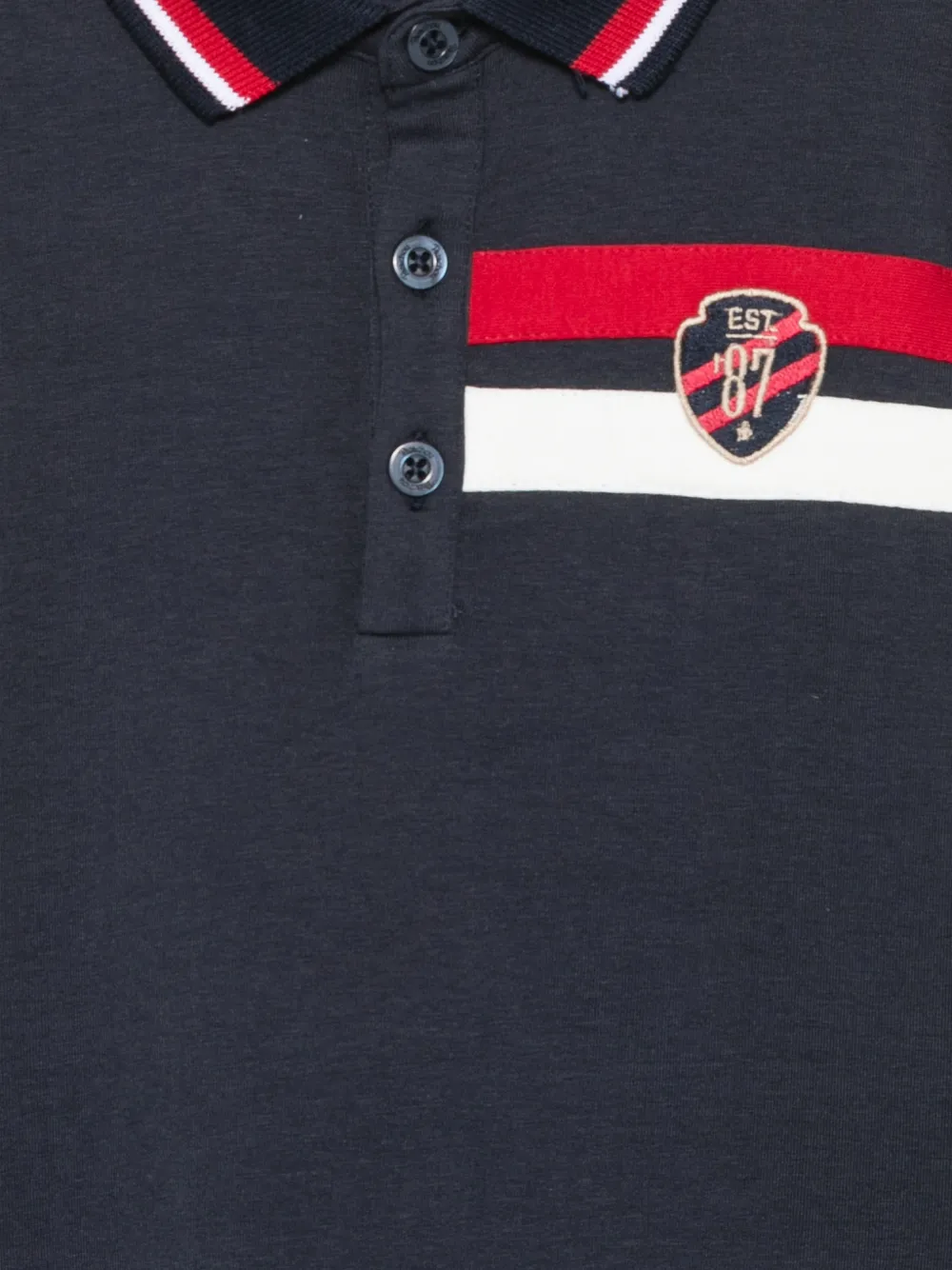 Patachou Poloshirt met logopatch Blauw