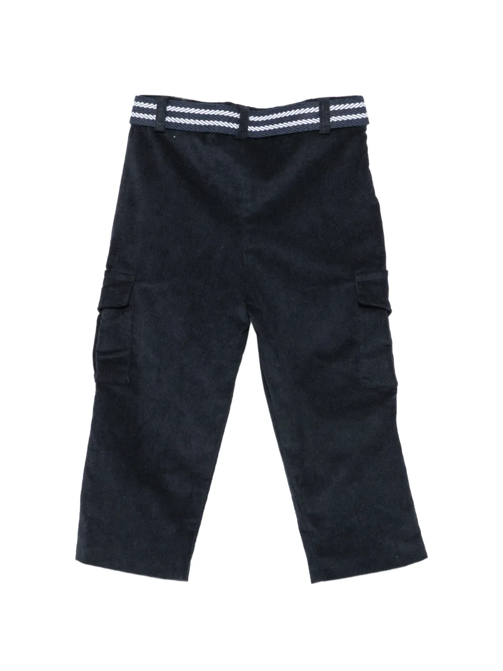 Patachou belted corduroy cargo pants Blauw
