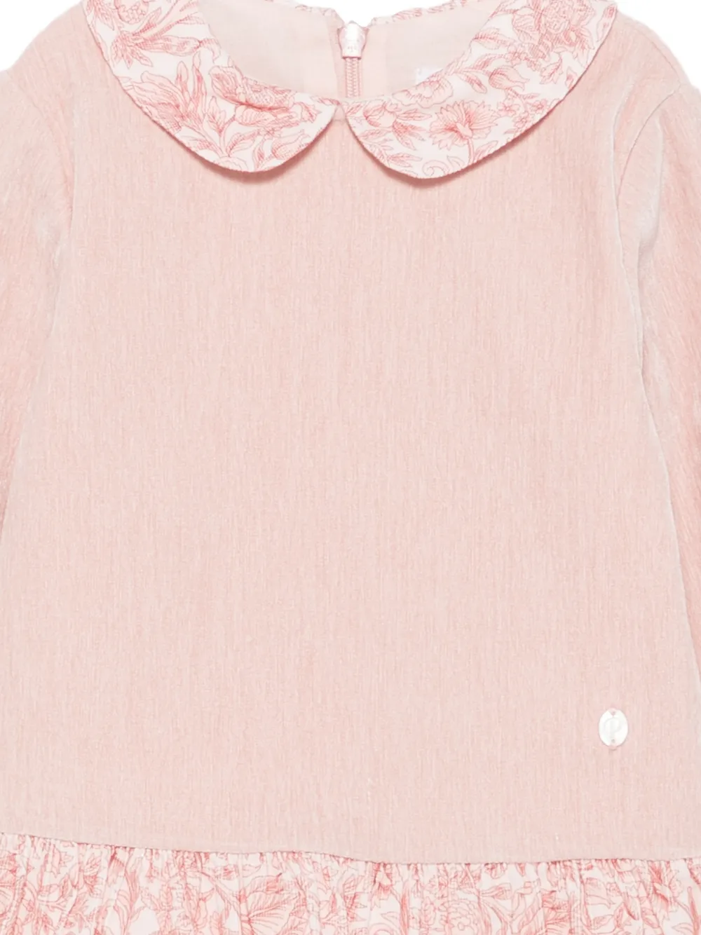 Patachou floral-print Peter Pan collar dress Roze
