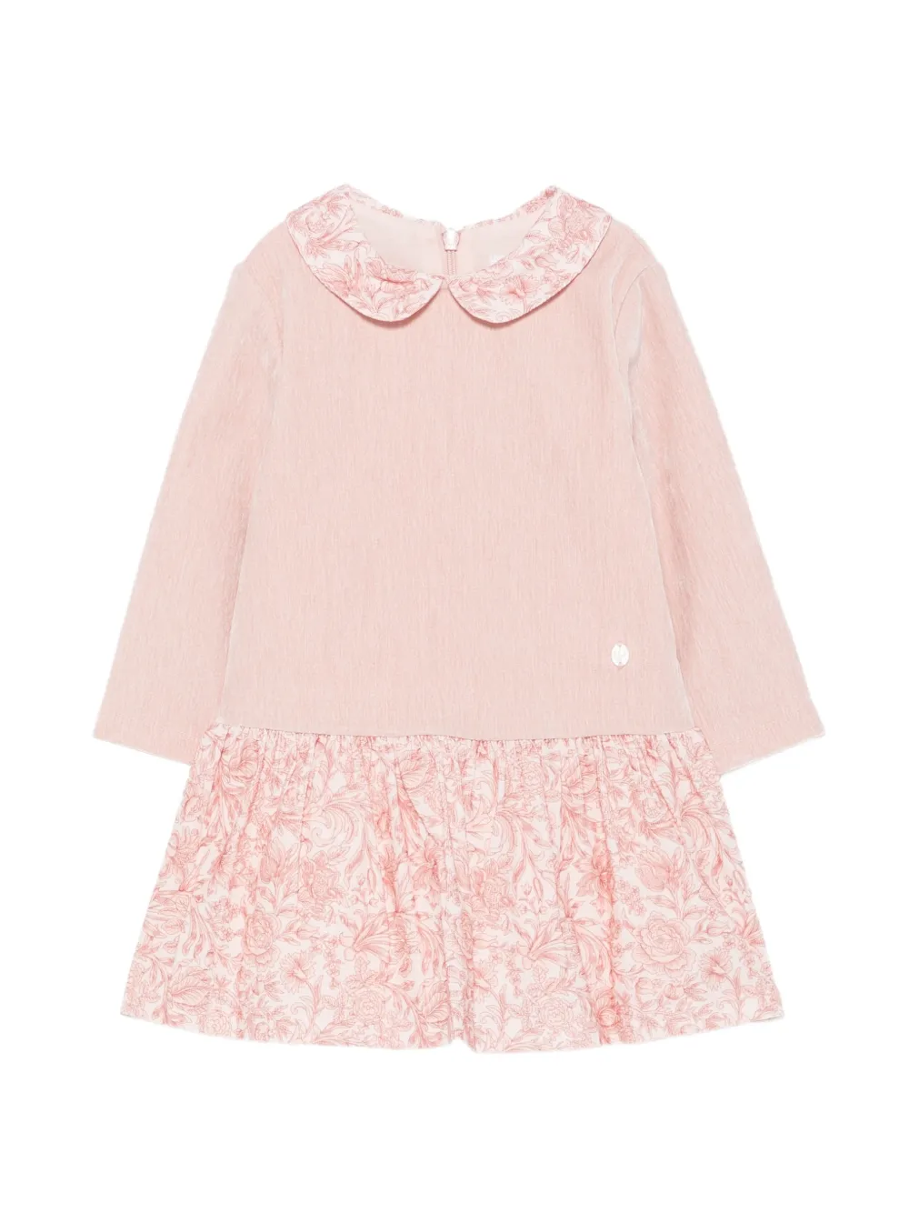 Patachou floral-print Peter Pan collar dress - Rosa