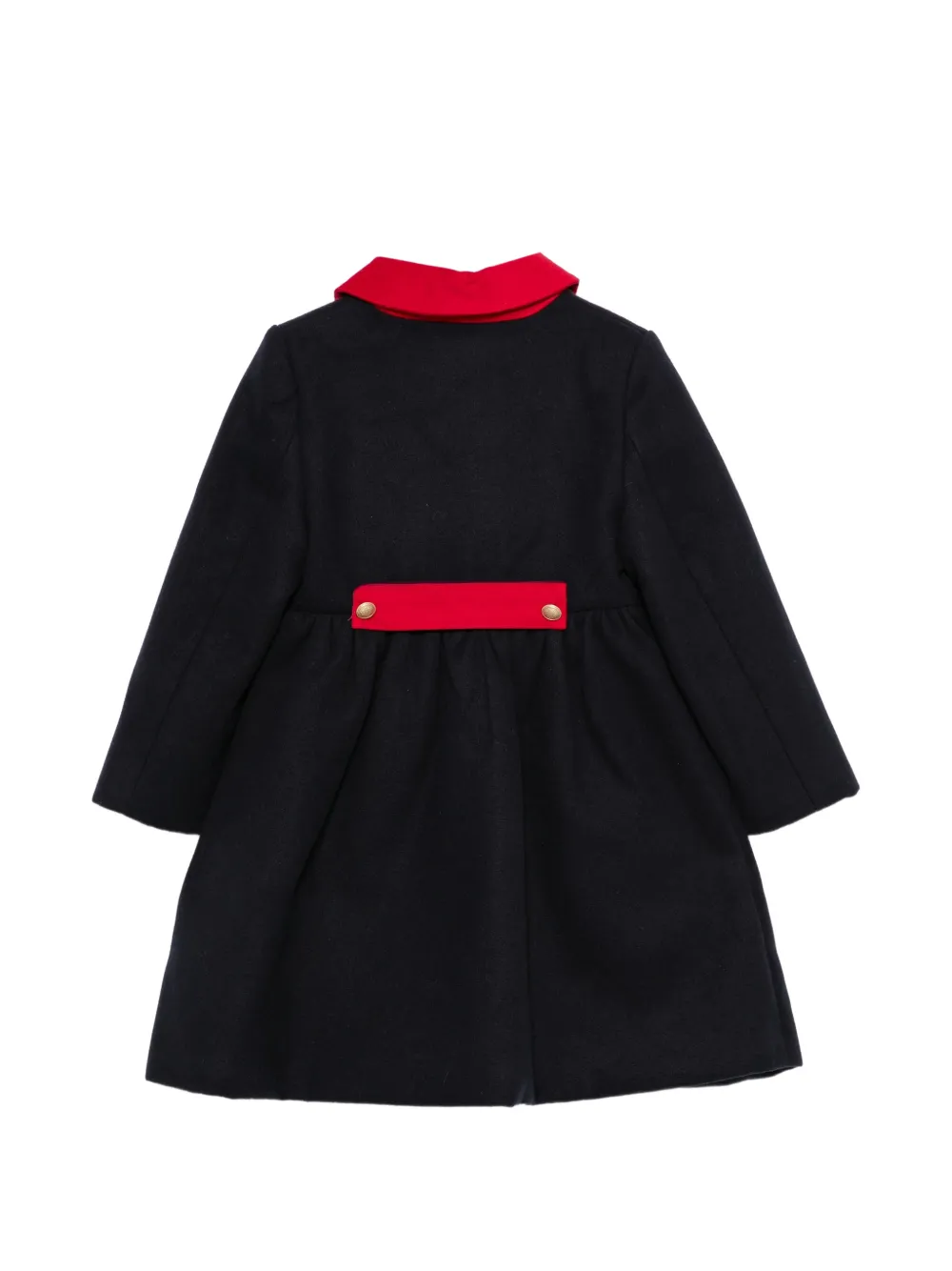 Patachou bow-detail Peter Pan-collar coat Blauw