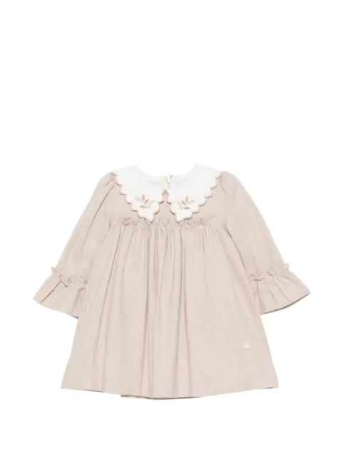 Patachou embroidered-collar dress