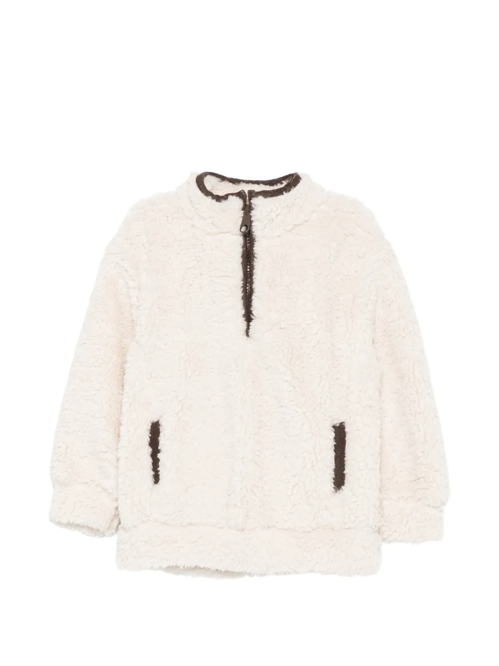 Patachou fleece quarter-zip sweatshirt - Tons neutres Patachou fleece quarter-zip sweatshirt - Tons neutres