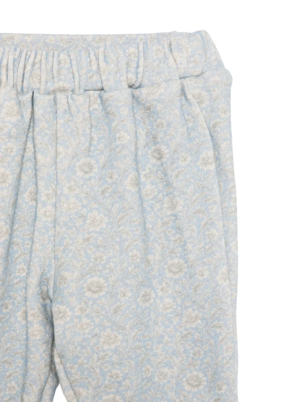 Patachou floral-print ruffled tracksuit Beige