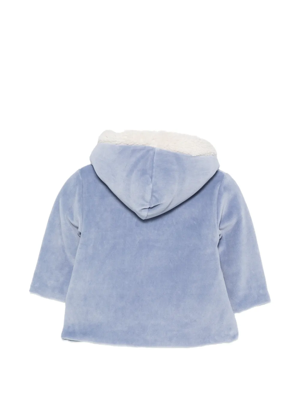 Patachou velour hooded jacket Blauw