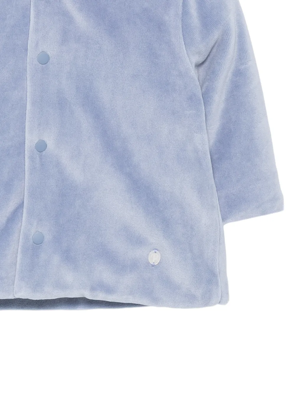 Patachou velour hooded jacket Blauw