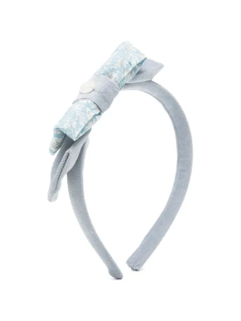 Patachou floral-print bow-detail headband