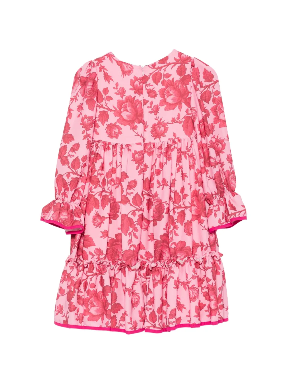 Patachou Jurk met bloemenprint en strikdetail Roze