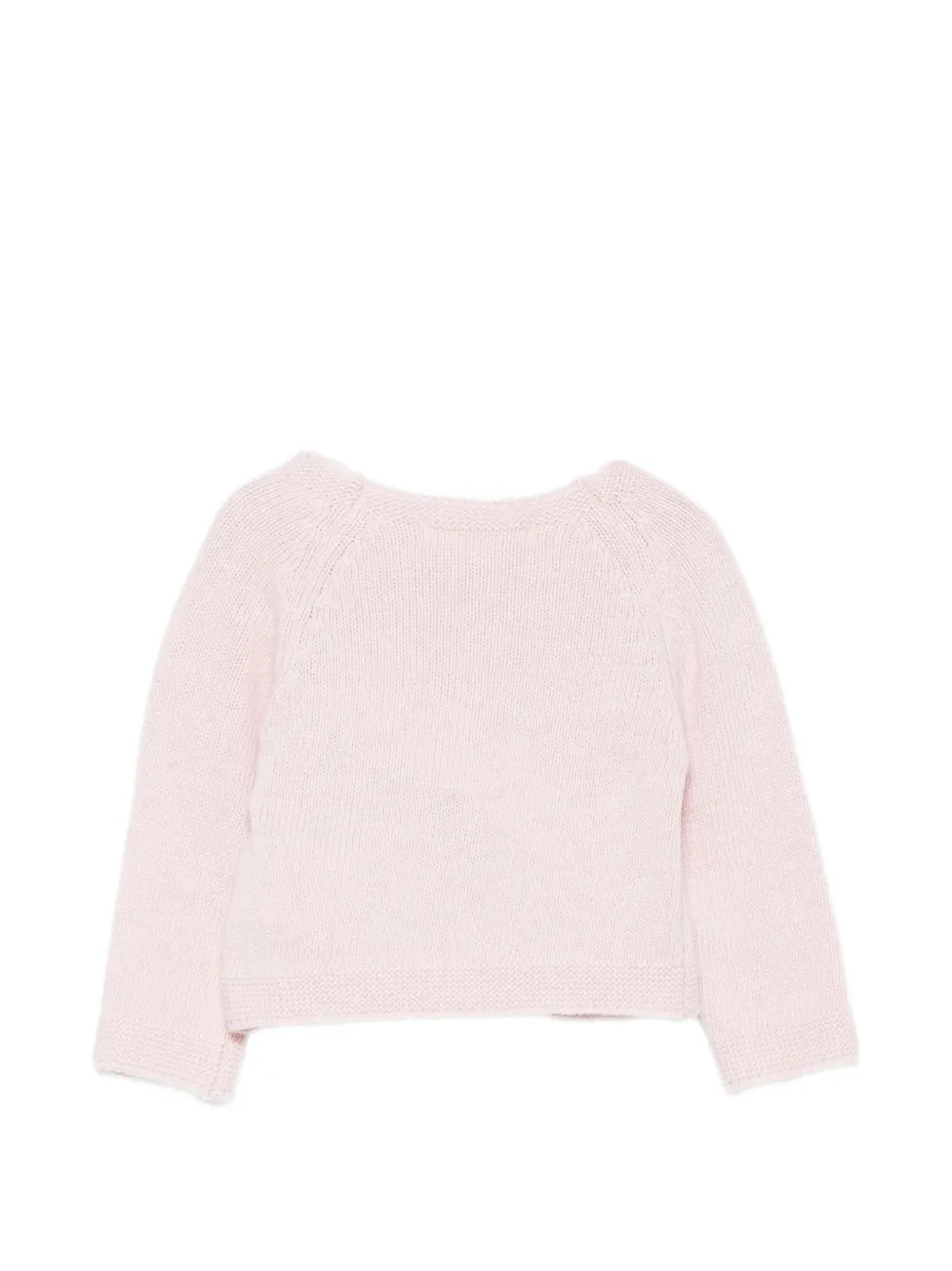 Patachou heart-patch raglan-sleeve cardigan Roze
