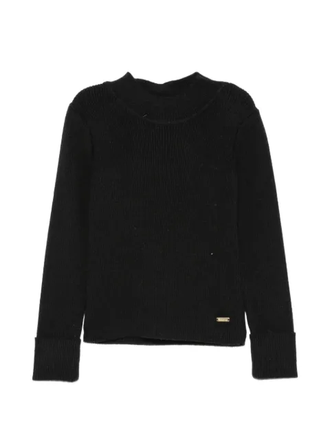 Patachou logo-plaque sweater