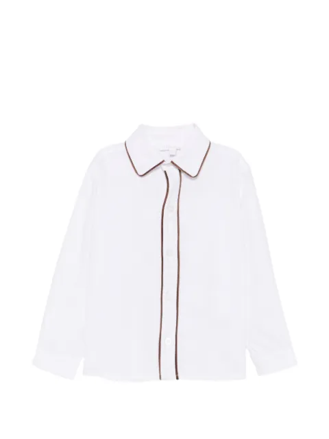 Patachou piped-trim long-sleeve shirt