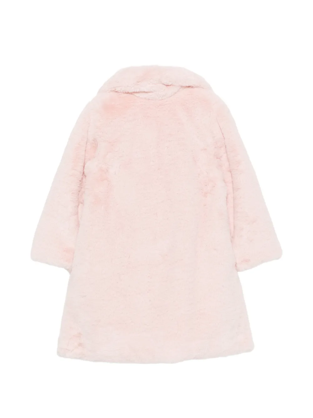 Patachou faux-fur heart-button jacket Roze