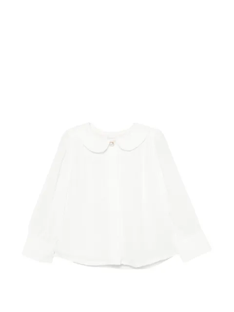Patachou Peter Pan collar button-down blouse