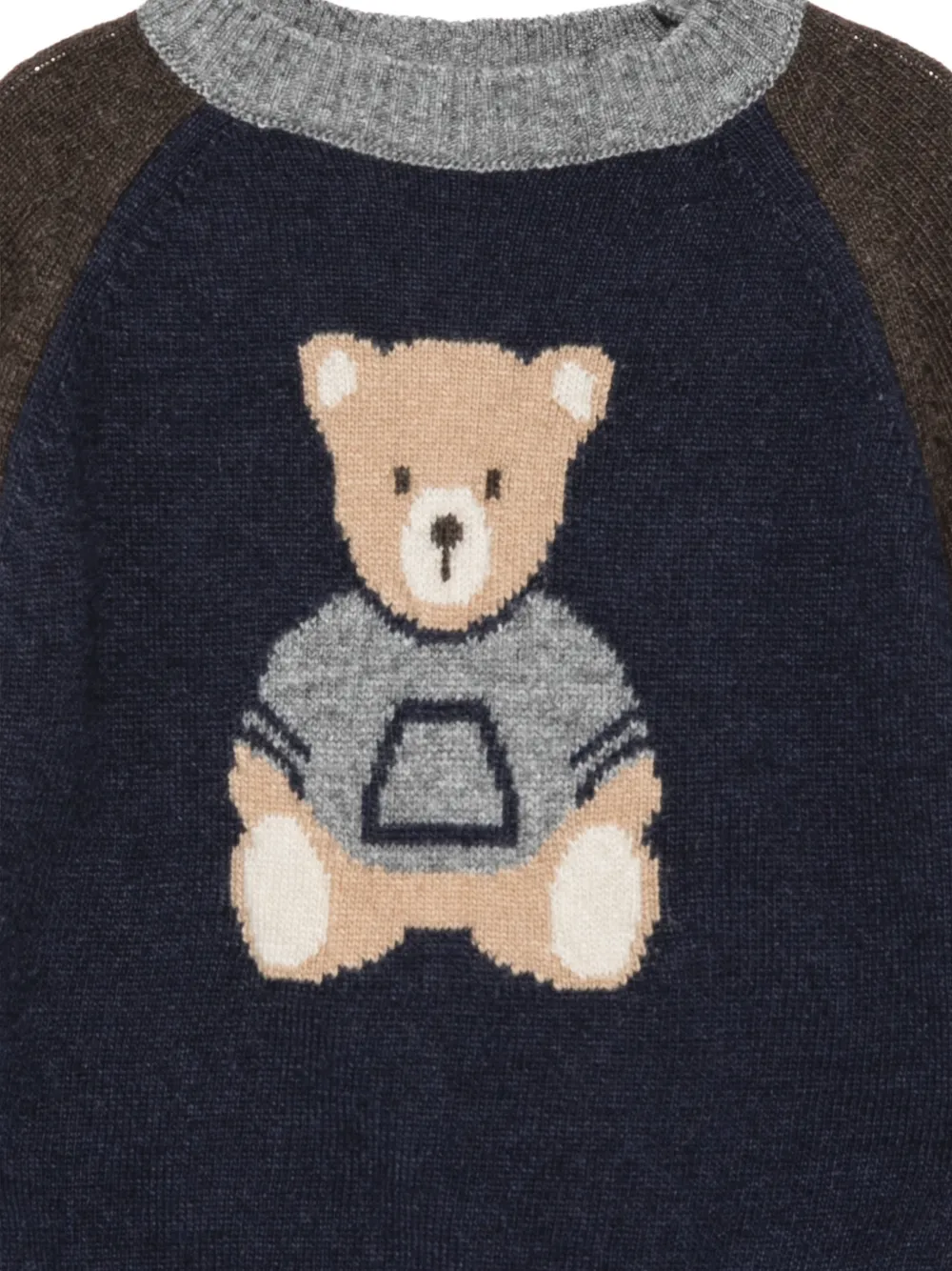 Patachou Trui met teddybeer-patroon Blauw