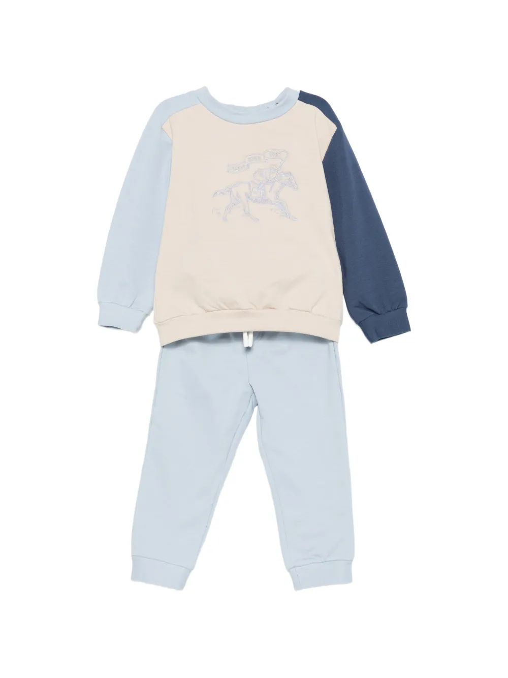 Patachou embroidered colour-block tracksuit - Blu