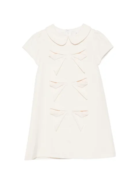 Patachou bow-embellished Peter Pan collar dress