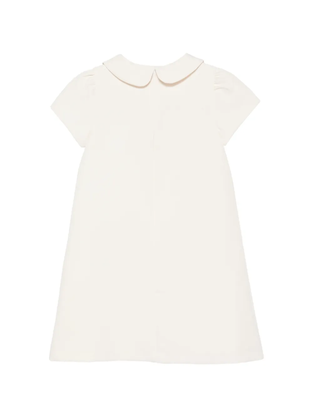 Patachou Jurk met Peter Pan-kraag en strik Beige
