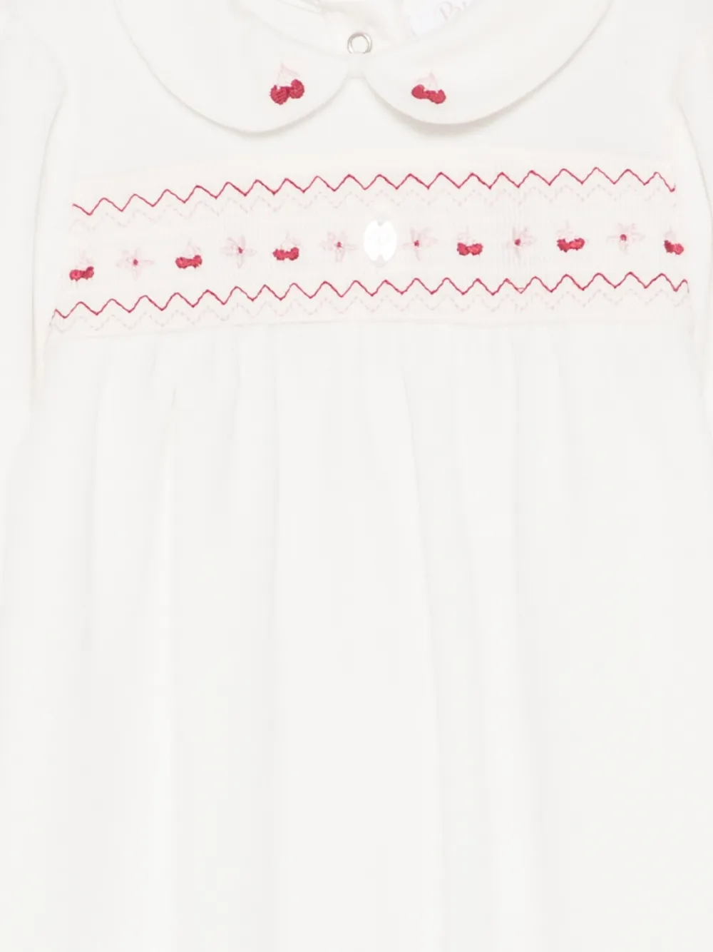 Patachou Pyjama met gesmockt vlak Wit