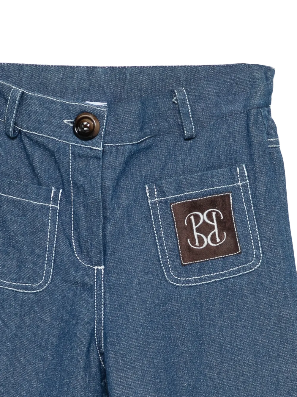Patachou Jeans met wijde pijpen Blauw