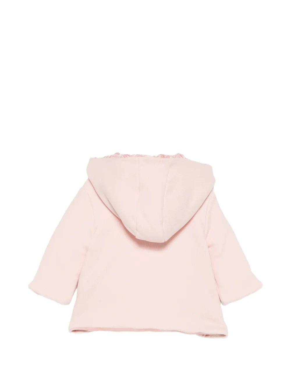 Patachou double-breasted hooded jacket Roze