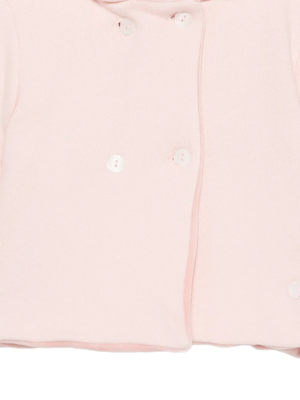 Patachou double-breasted hooded jacket Roze
