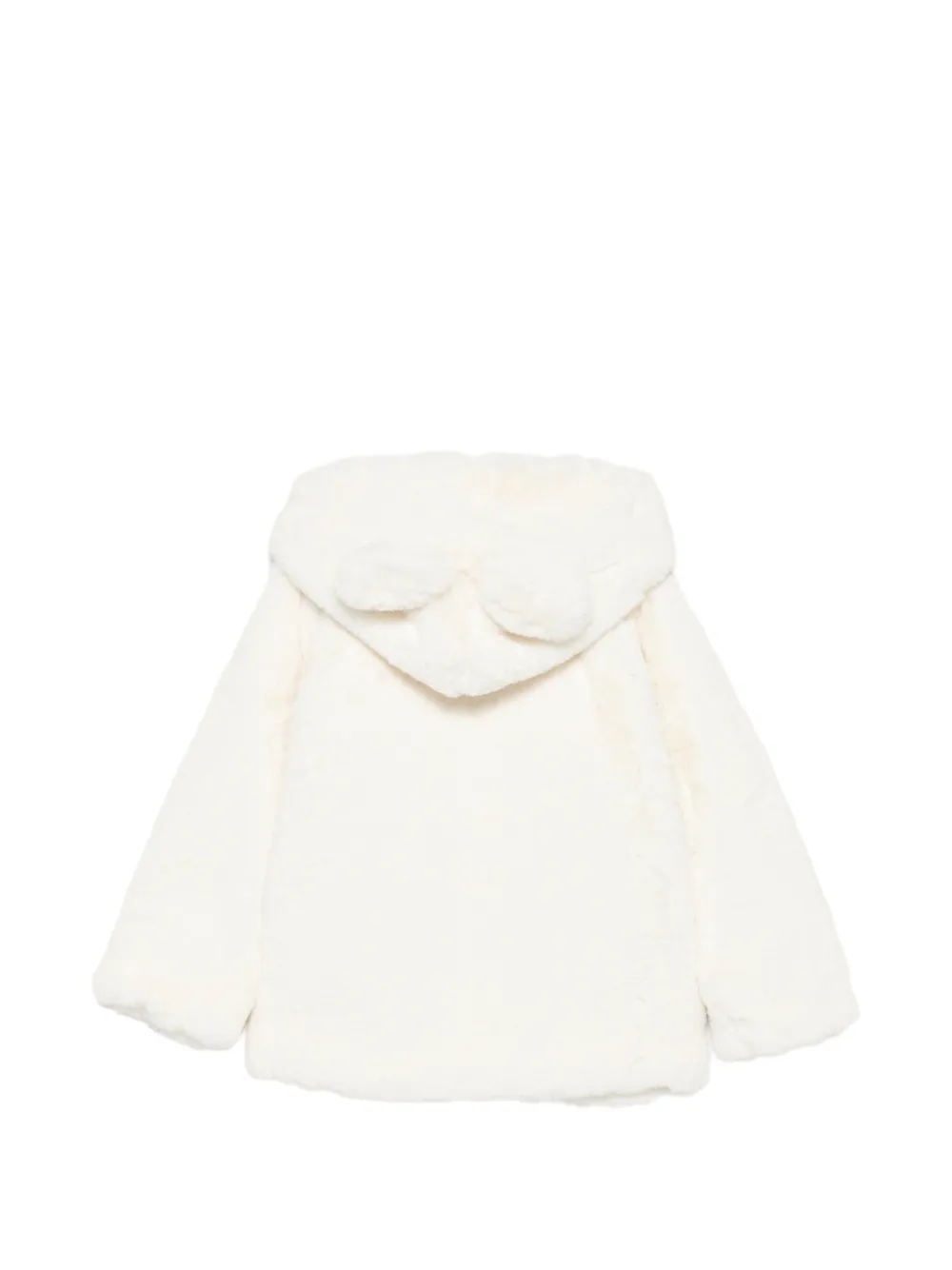 Patachou faux-fur hooded jacket Wit