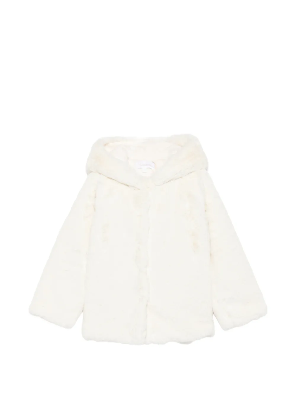 Patachou faux-fur hooded jacket - Blanc Patachou faux-fur hooded jacket - Blanc