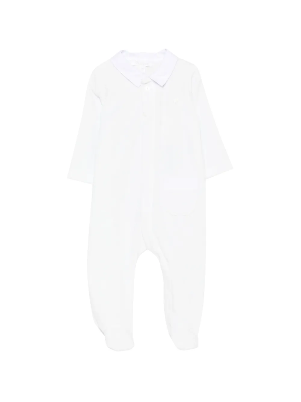 Patachou logo-plaque long-sleeves pajamas - Bleu Patachou logo-plaque long-sleeves pajamas - Bleu