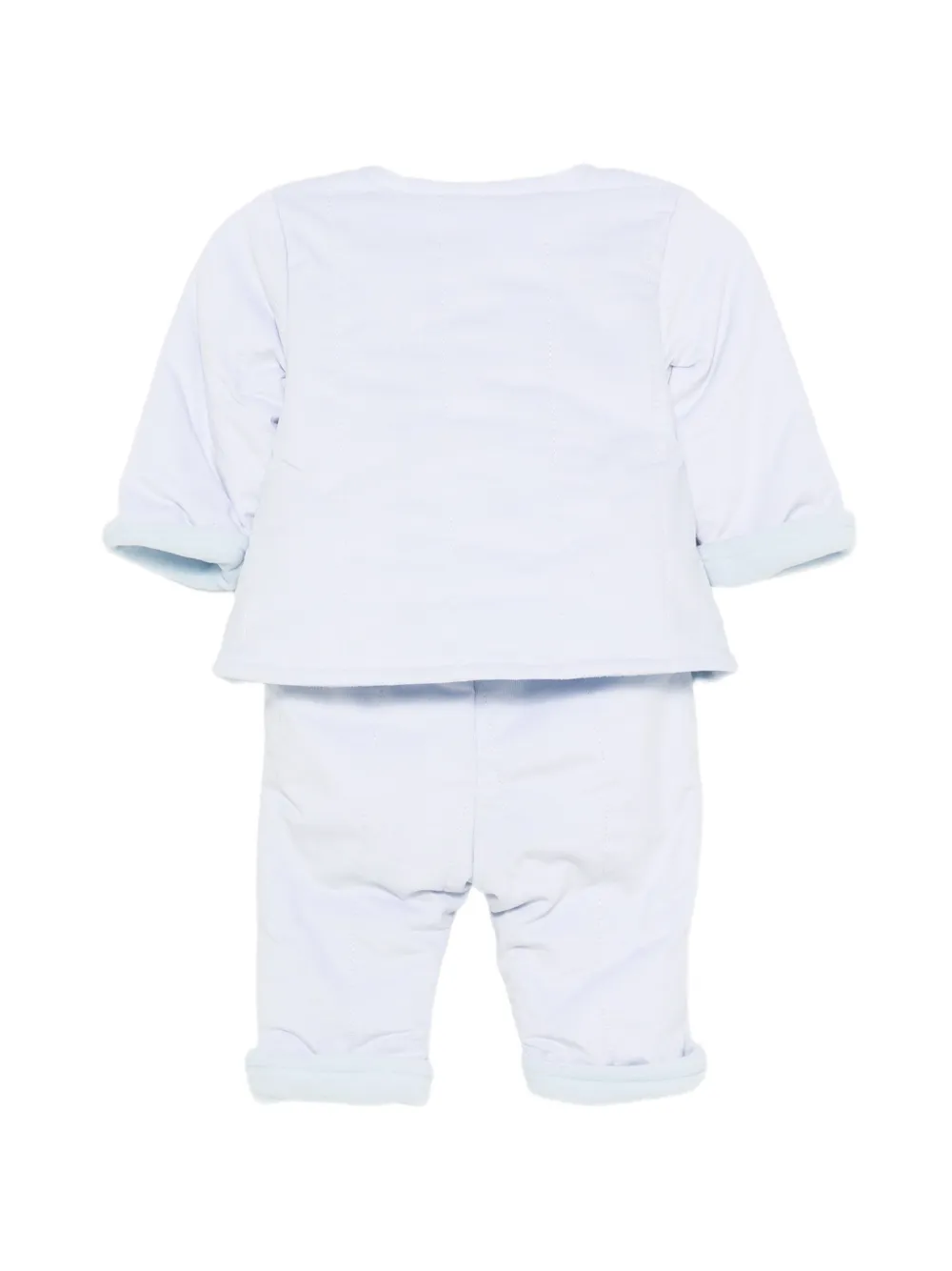 Patachou corduroy-texture trouser set Blauw