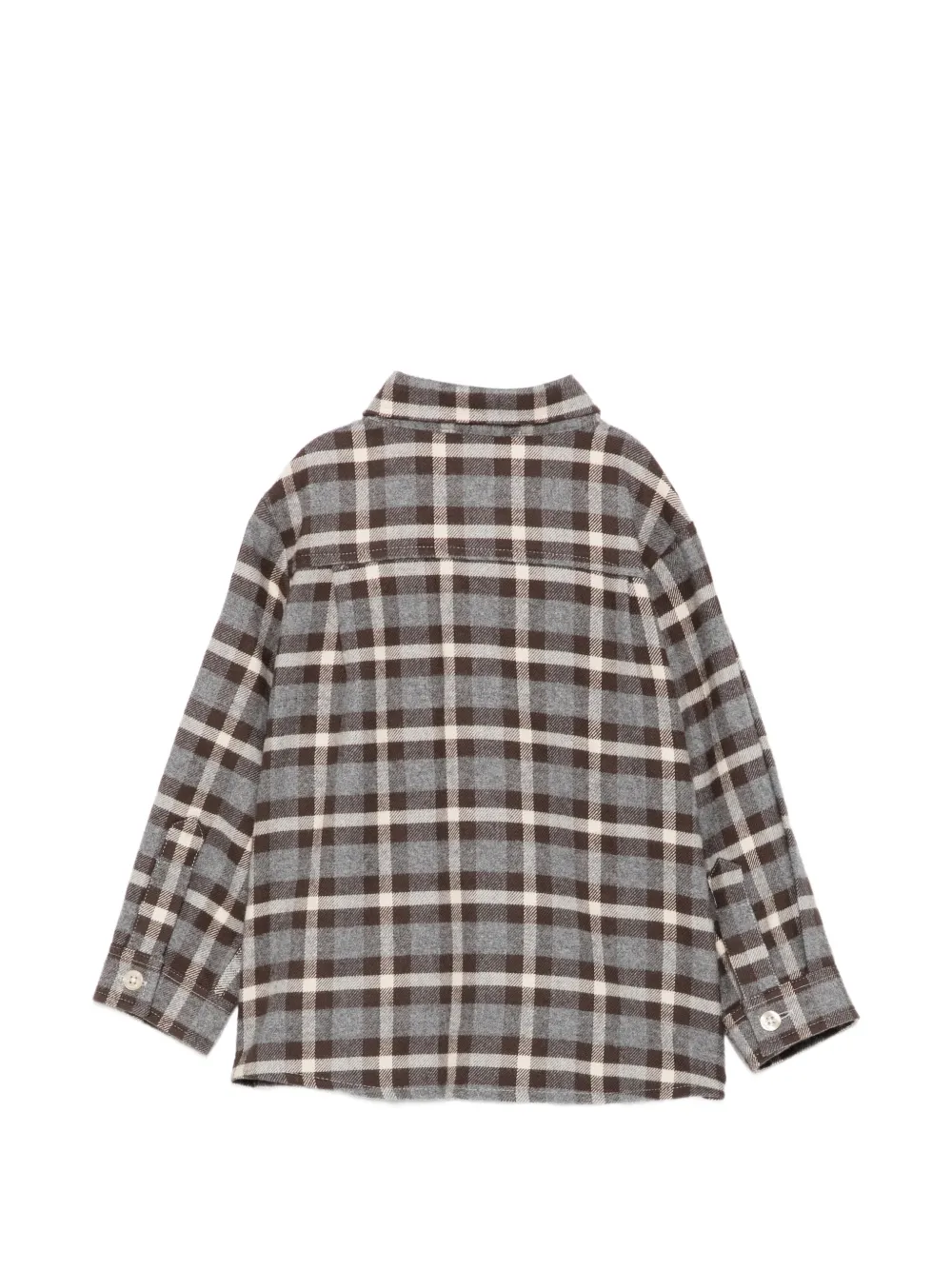 Patachou Geruit shirt met knopen Grijs