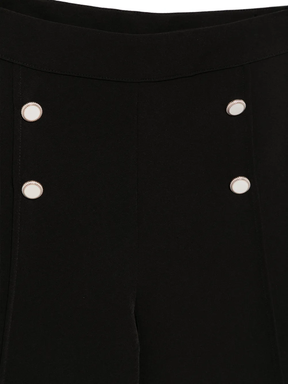 Patachou button-embellished trousers Zwart