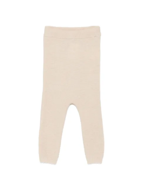 Patachou deer-intarsia knitted trousers