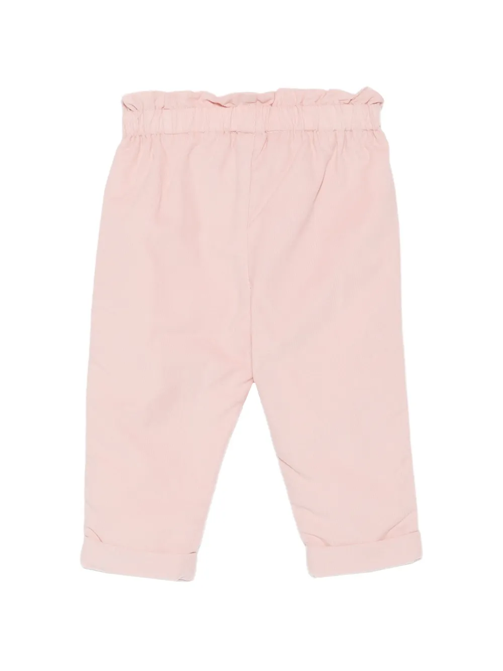 Patachou floral-embroidered corduroy trousers - Rose Patachou floral-embroidered corduroy trousers - Rose