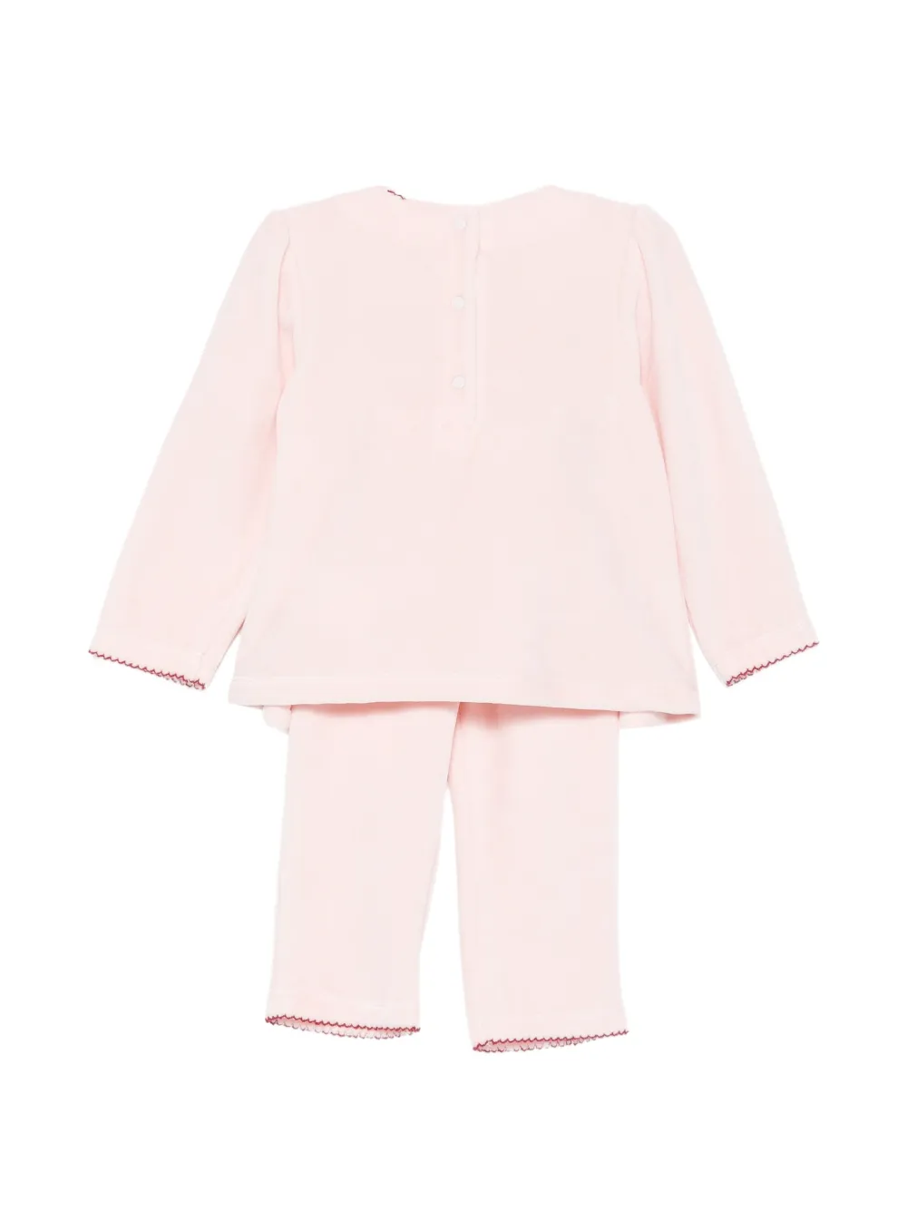 Patachou embroidered scallop-trim tracksuit set Roze