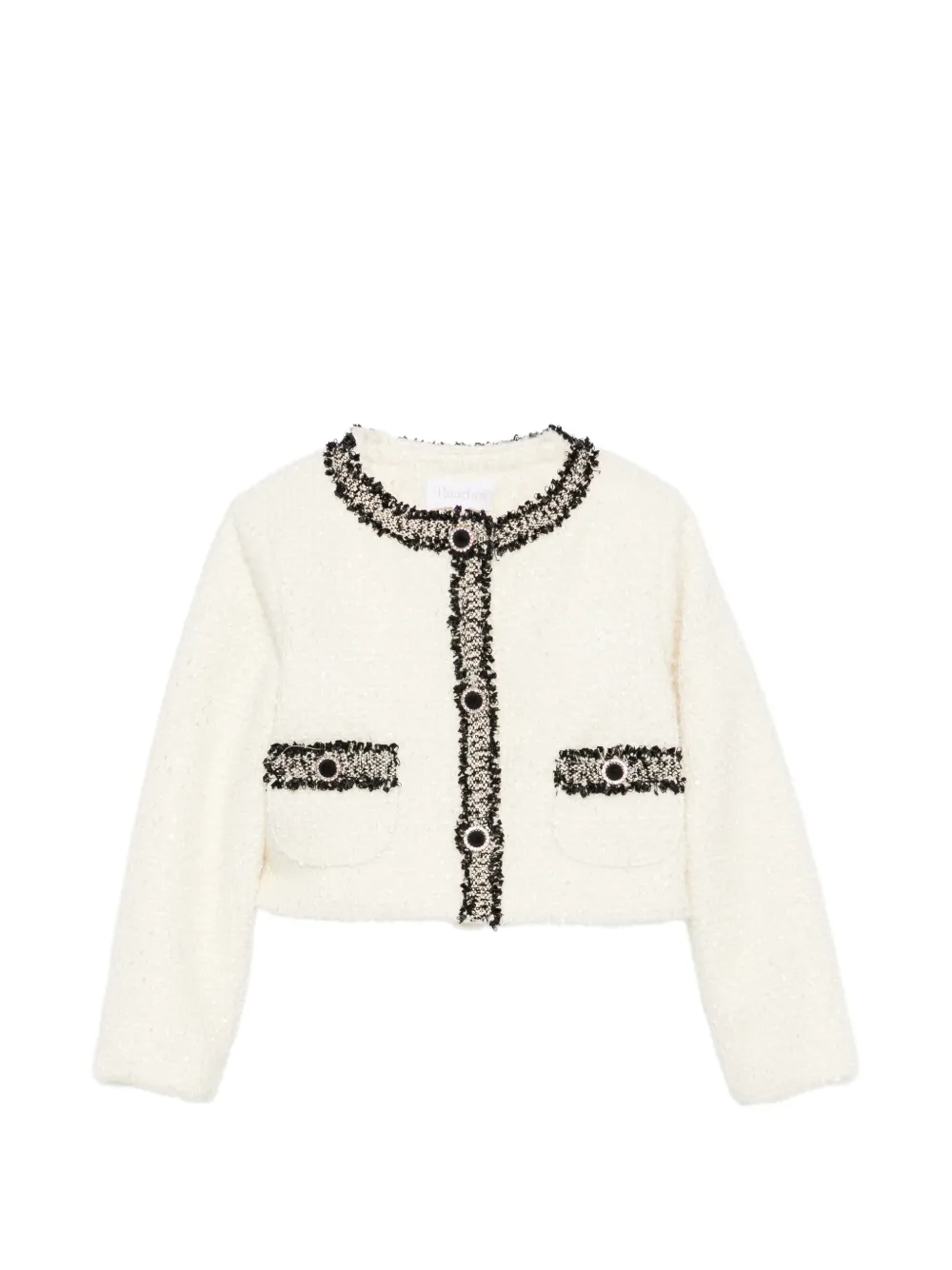 Patachou bouclé frayed jacket - Tons neutres Patachou bouclé frayed jacket - Tons neutres