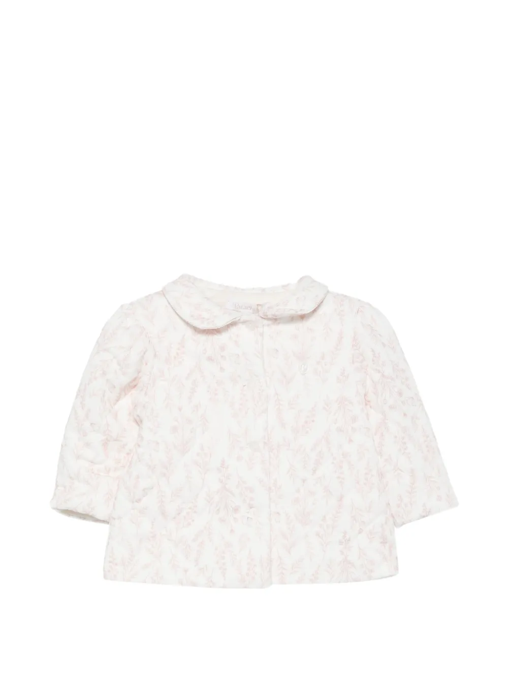 Patachou floral-print quilted jacket - Blanc Patachou floral-print quilted jacket - Blanc