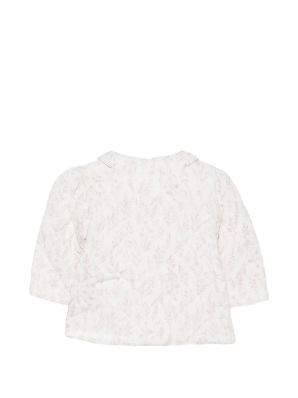 Patachou floral-print quilted jacket Wit