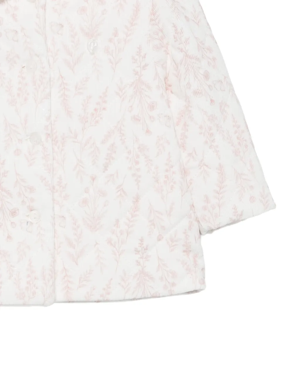 Patachou floral-print quilted jacket Wit