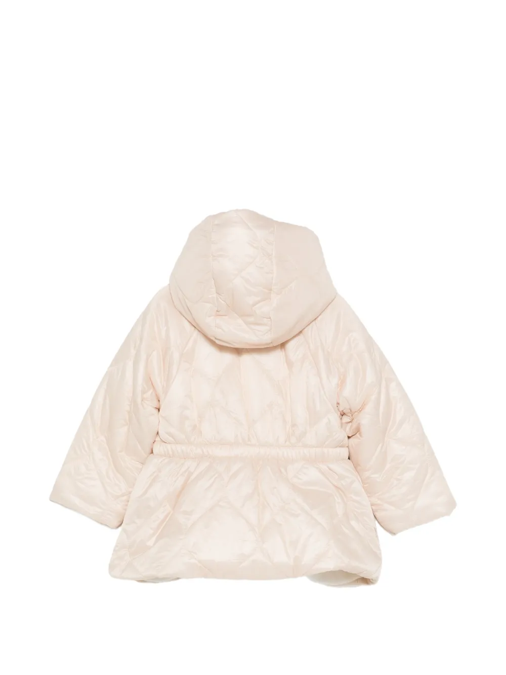 Patachou quilted hooded coat Beige