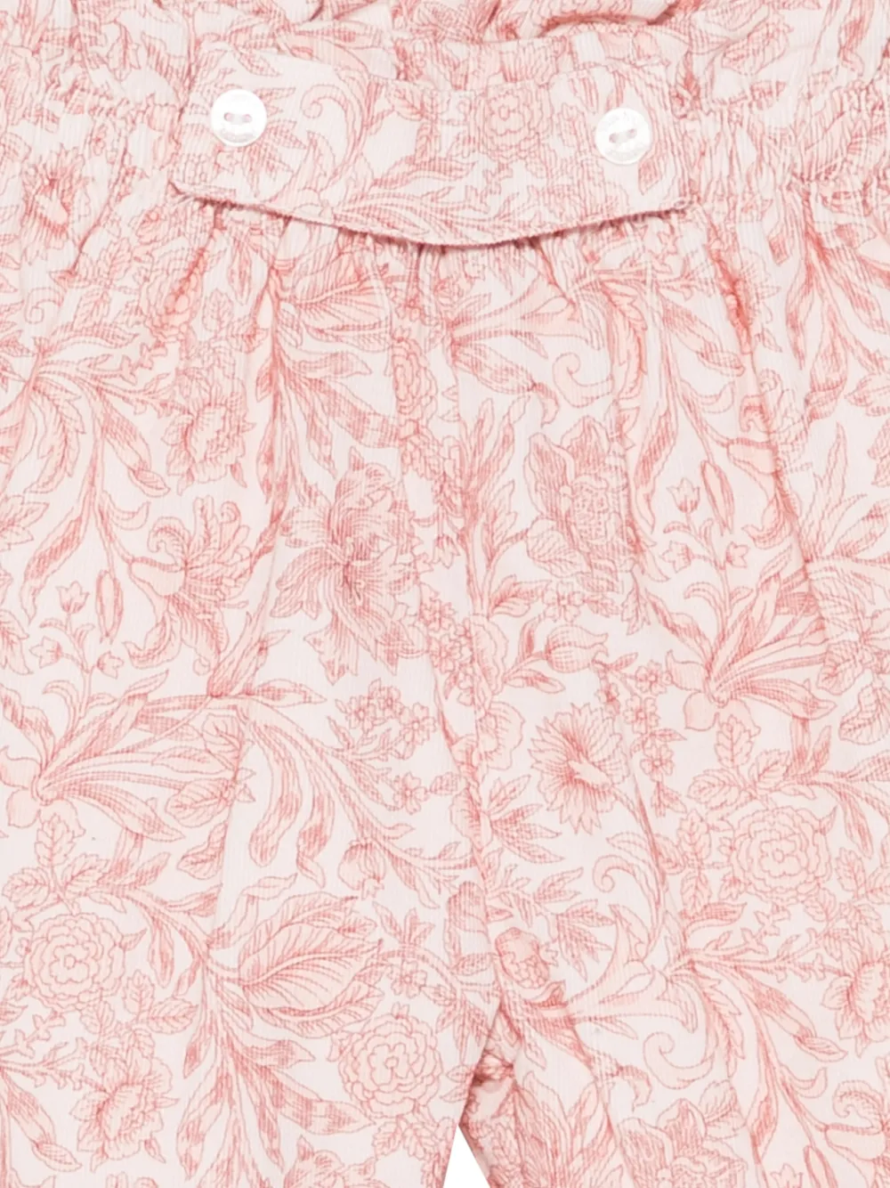 Patachou floral-print ruffled trousers Roze