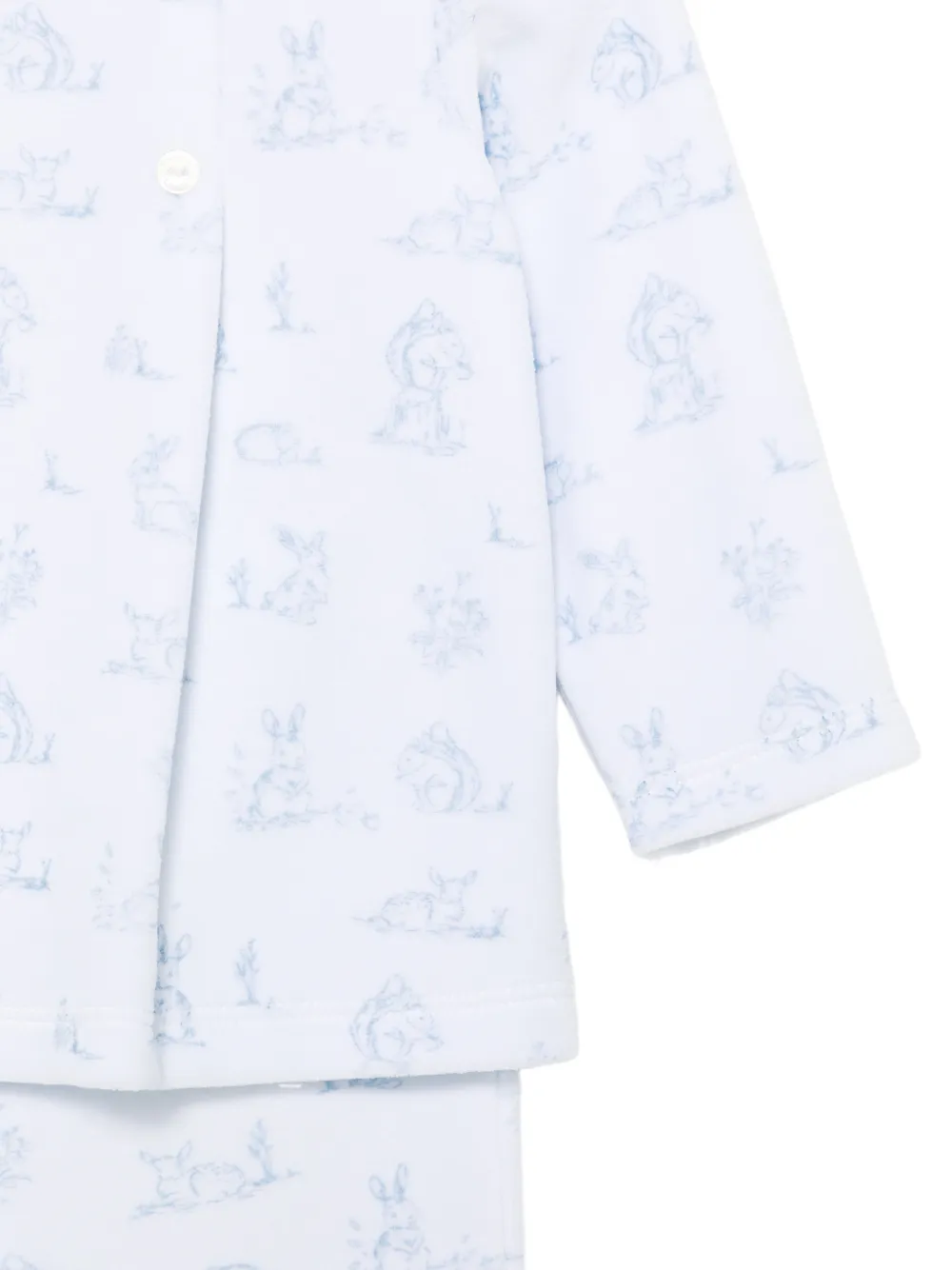Patachou graphic-print peter pan collar tracksuit set Wit