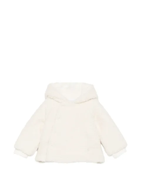 Patachou faux-shearling hooded jacket